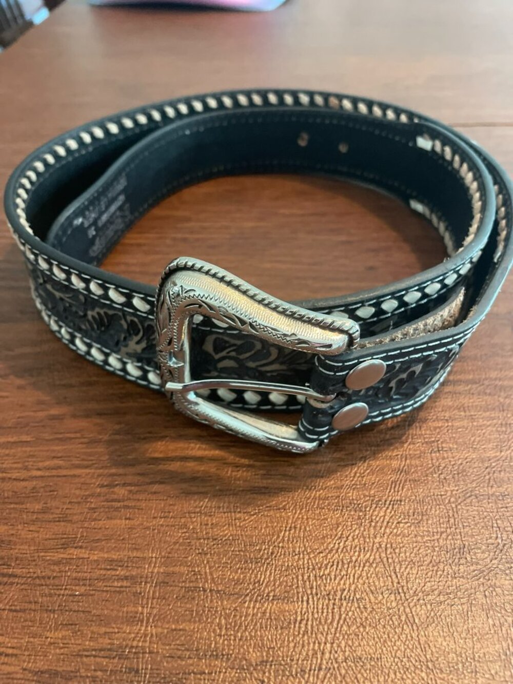 Nocona Genuine Leather Men's Belt Size 36 Western Style